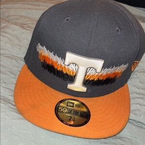 New Era 59FIFTY Dark Gray and Orange Hat